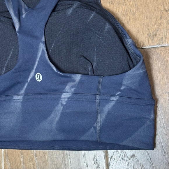 Lululemon Navy Tie-dye Wunder Train LL Sports Bra - Picture 7 of 12